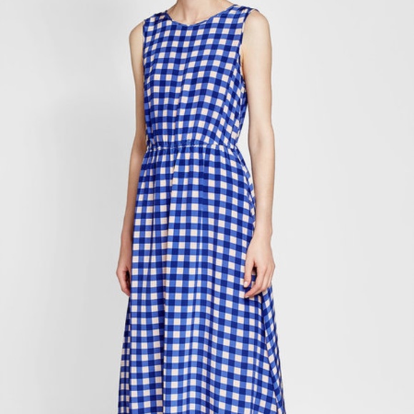 dvf gingham dress